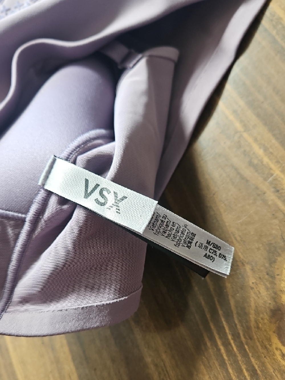 Victoria's Secret Lavender Longline Bralette with VSX Logo - Picture 7 of 8